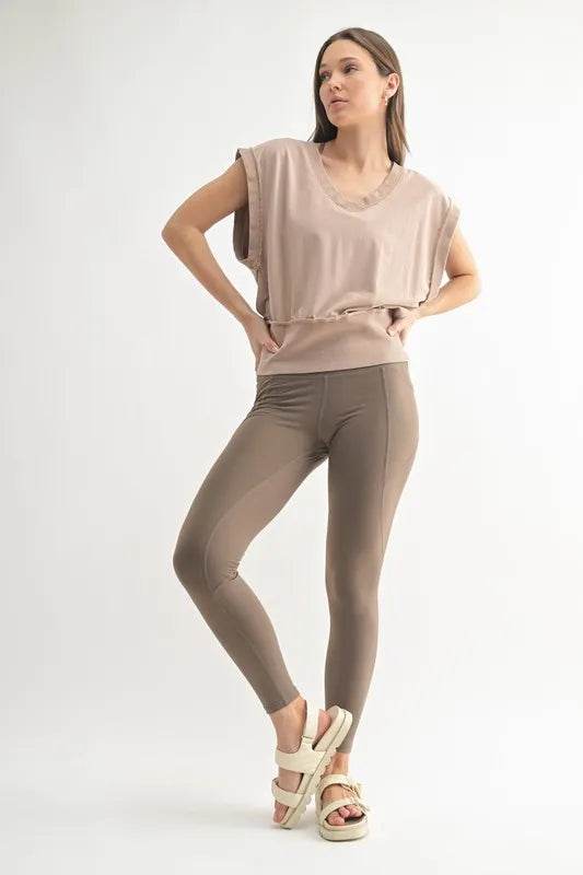 MONO B Vintage V-Neck Vest - UnLaced Boutique