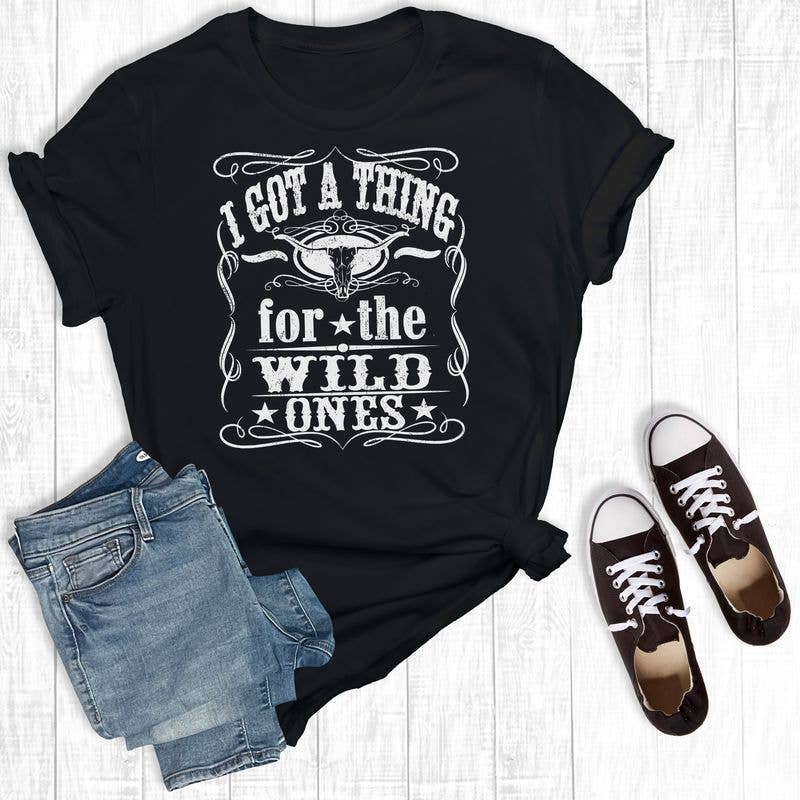Western I Got A Thing Graphic Tee Black