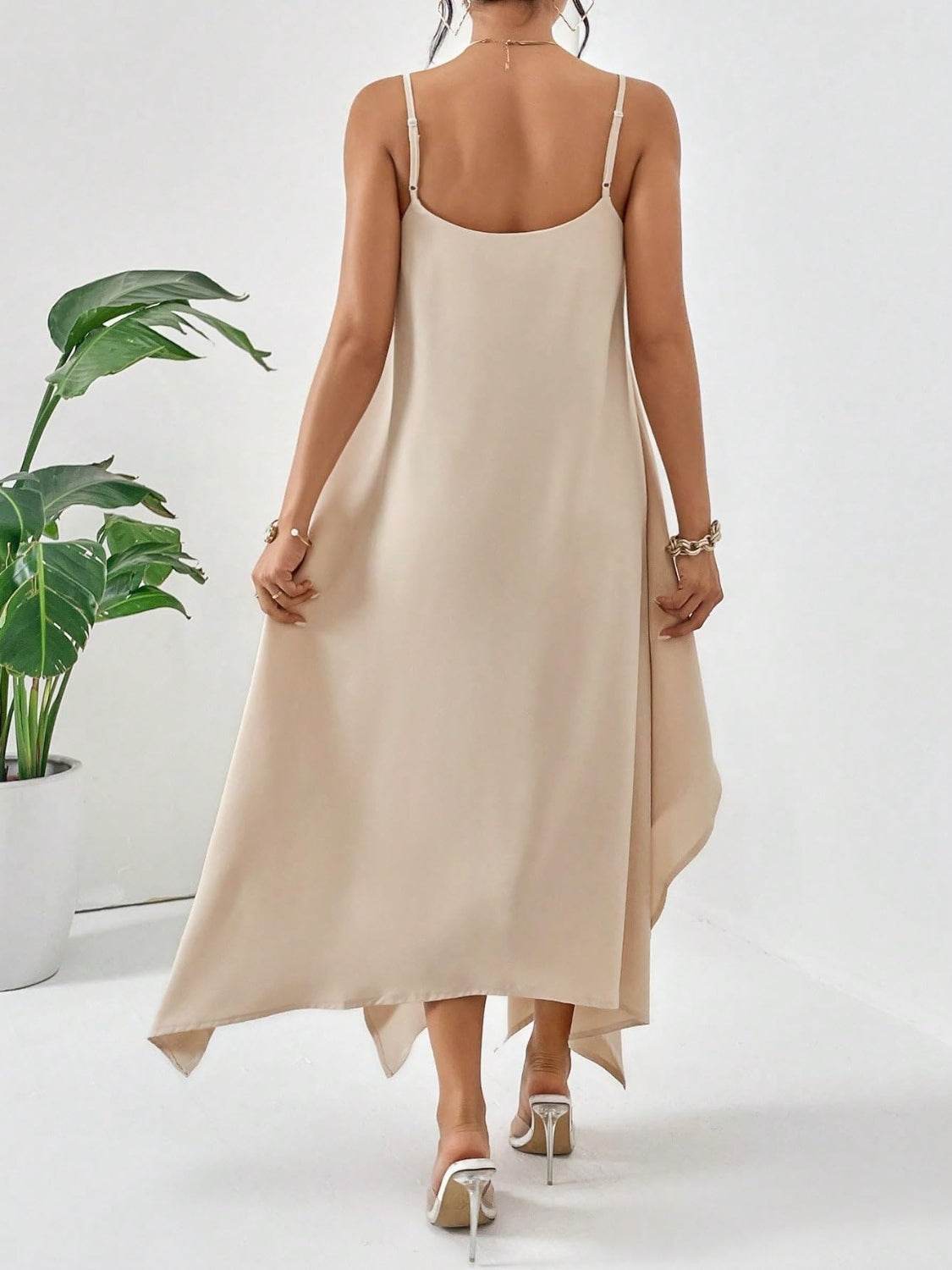 Scoop Neck Midi Cami Dress - UnLaced Boutique