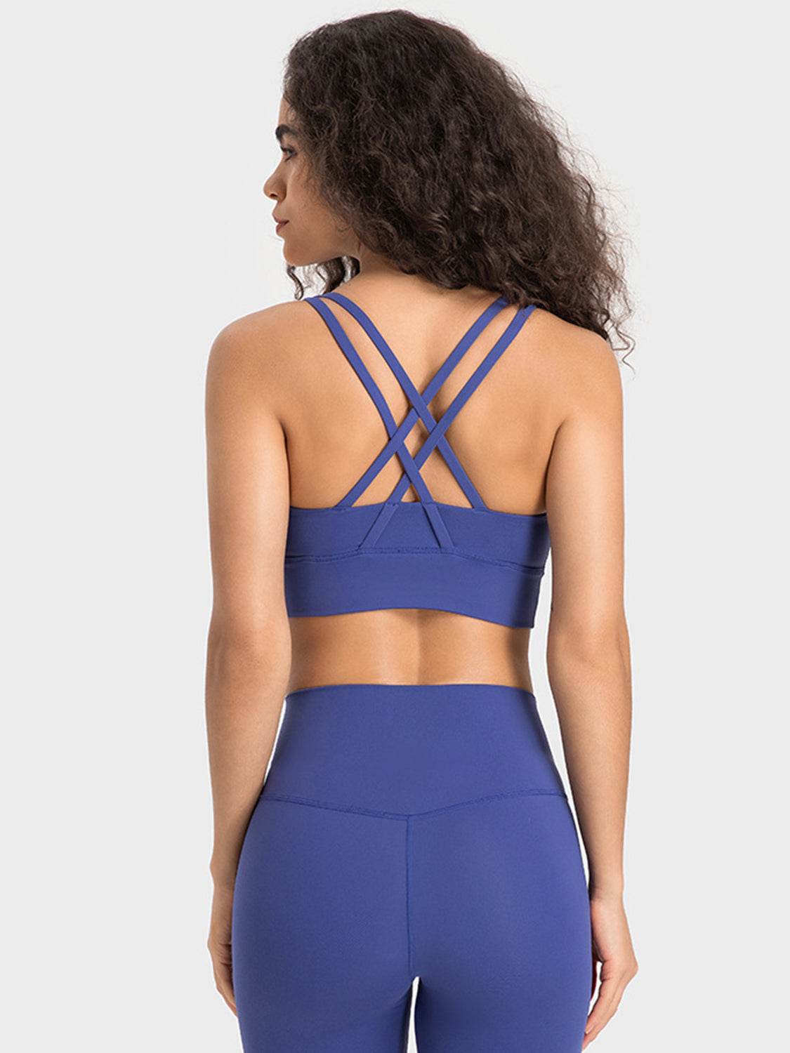 Millennia Crisscross Scoop Neck Active Tank - UnLaced Boutique