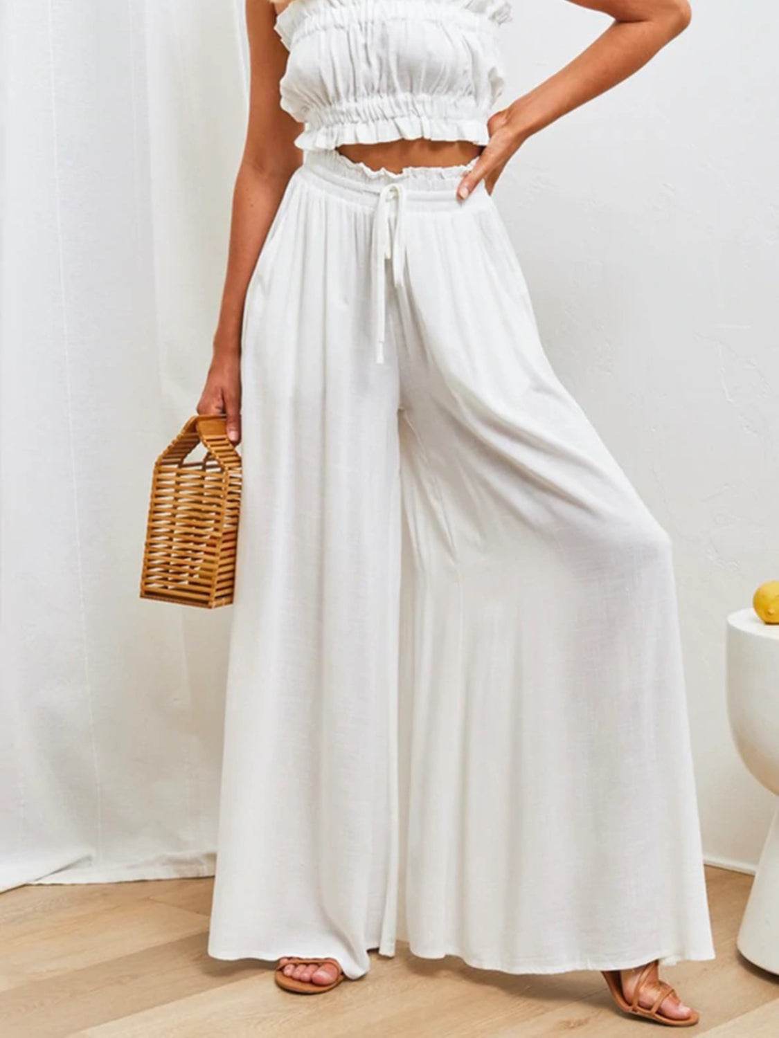 High Waist Wide Leg Pants - UnLaced Boutique