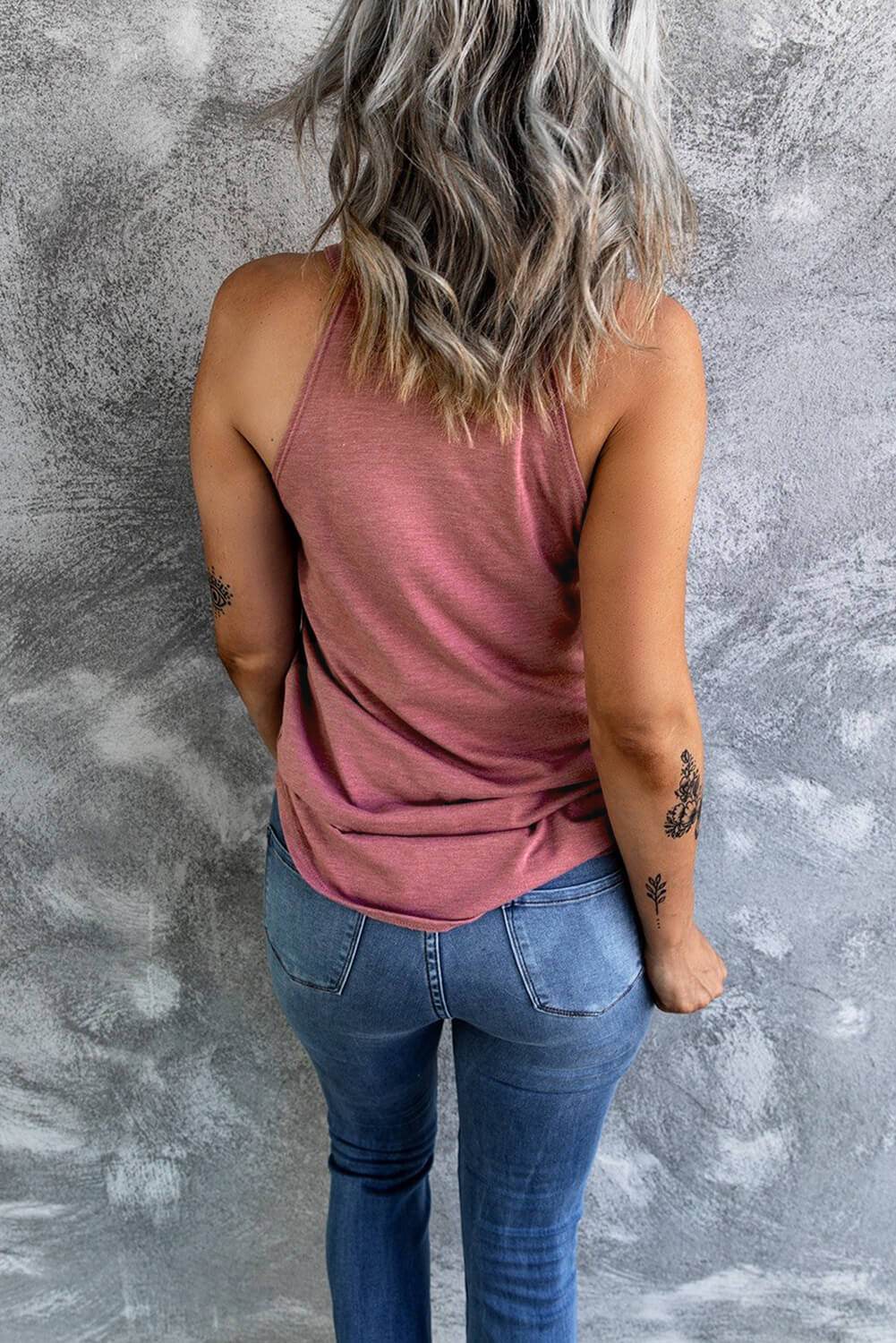 Curved Hem Grecian Tank Top - UnLaced Boutique