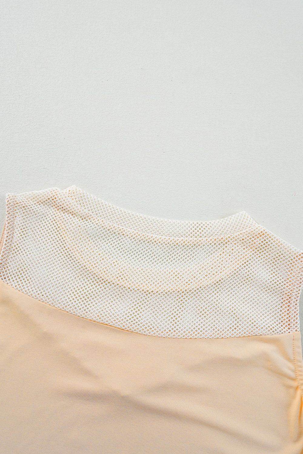 Mesh Patchwork Crew Neck Tank - UnLaced Boutique