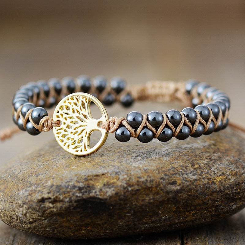 Alloy Natural Stone Braided Bracelet - UnLaced Boutique