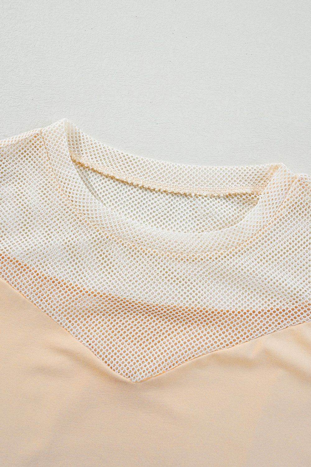 Mesh Patchwork Crew Neck Tank - UnLaced Boutique