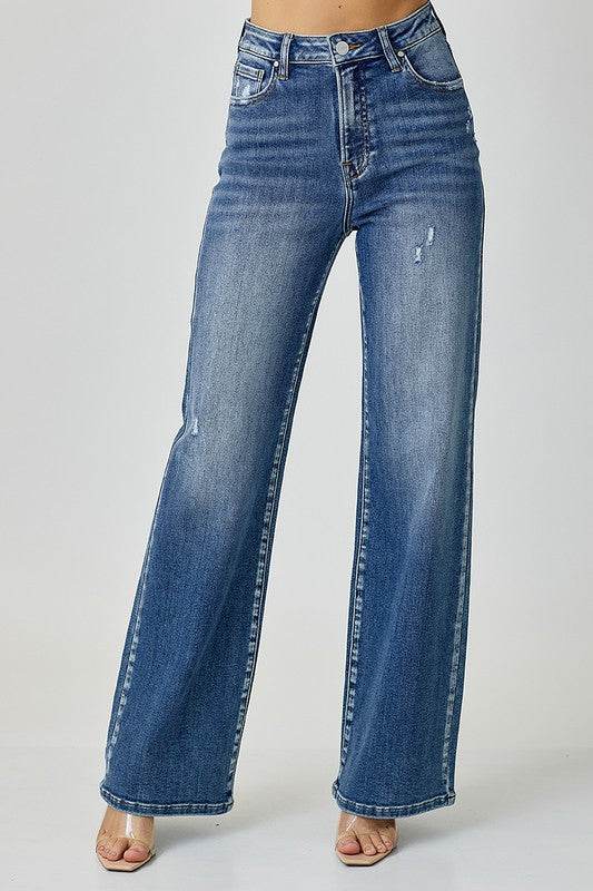 RISEN High Waist Jeans with Pockets - UnLaced Boutique