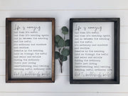Life Is Amazing Quote Wooden Framed Sign