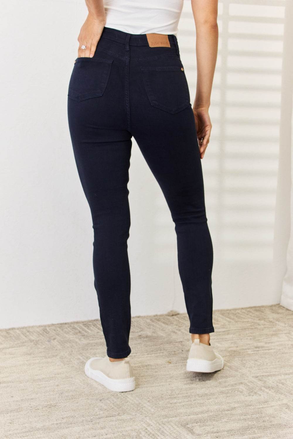 Judy Blue Full Size Garment Dyed Tummy Control Skinny Jeans - UnLaced Boutique