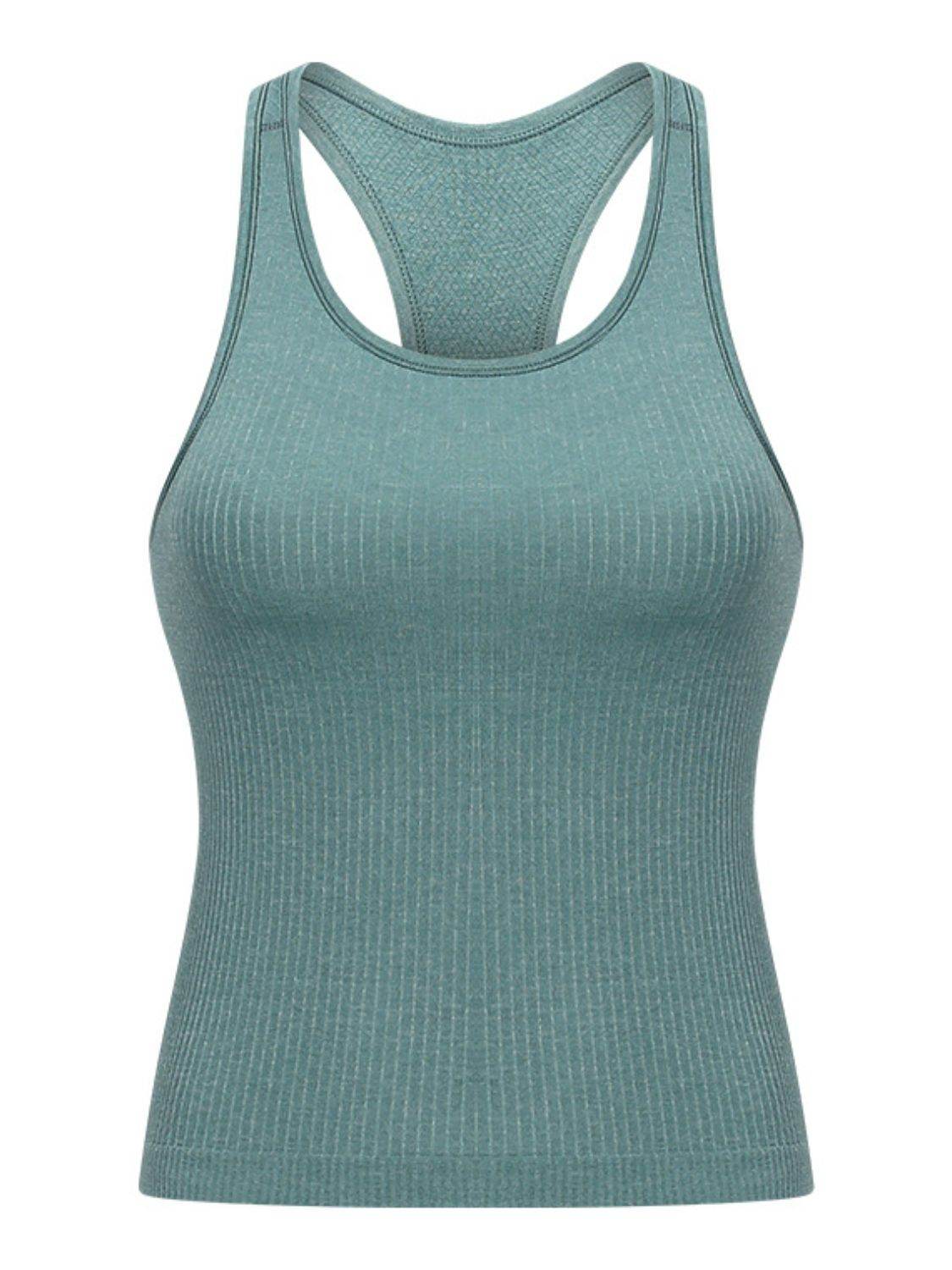 Millennia Round Neck Racerback Active Tank - UnLaced Boutique