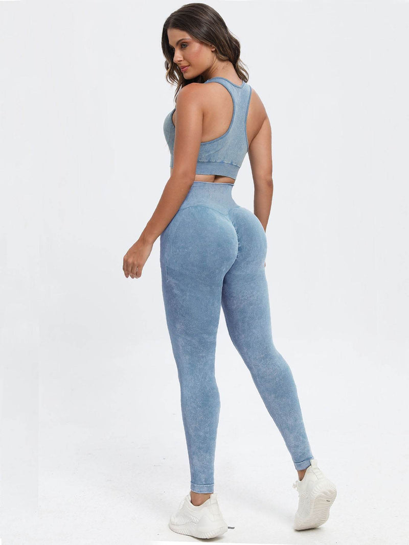 Scoop Neck Wide Strap Top and Pants Active Set - UnLaced Boutique
