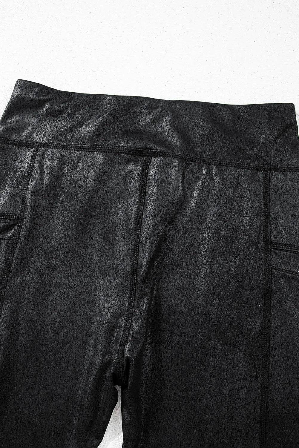 Pocketed V-Cut Waist Leggings - UnLaced Boutique
