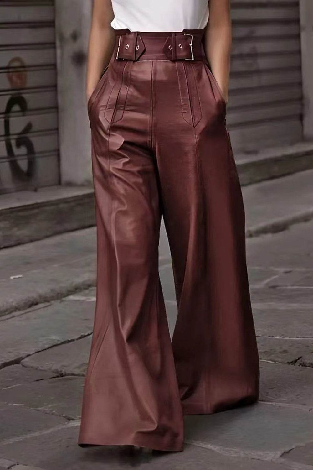 High Waist Wide Flare Pants - UnLaced Boutique