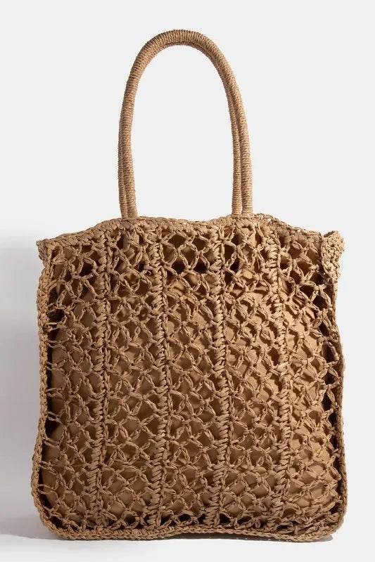 Fame Intricate Braided Tote Bag - UnLaced Boutique