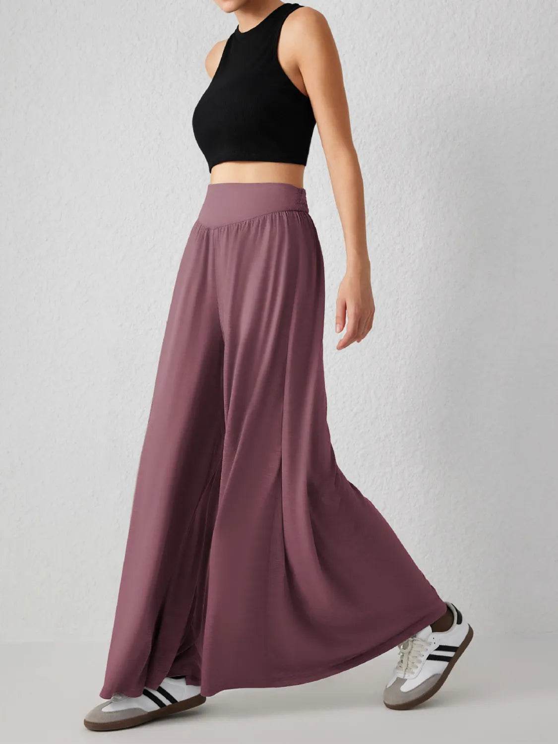 High Waist Wide Leg Pants - UnLaced Boutique