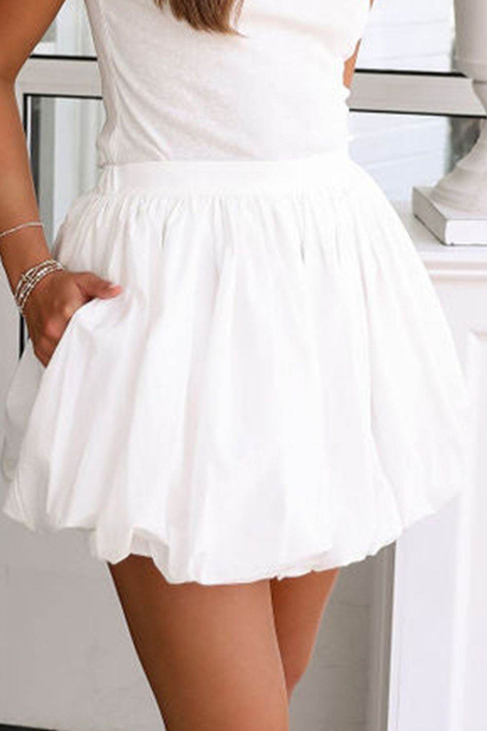 Bubble Mini Skirt with Pockets - UnLaced Boutique