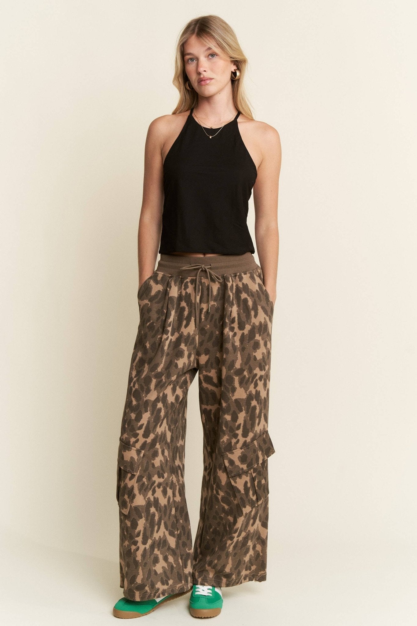 ABSTRACT ANIMAL PRINT SWEATPANTS - UnLaced Boutique