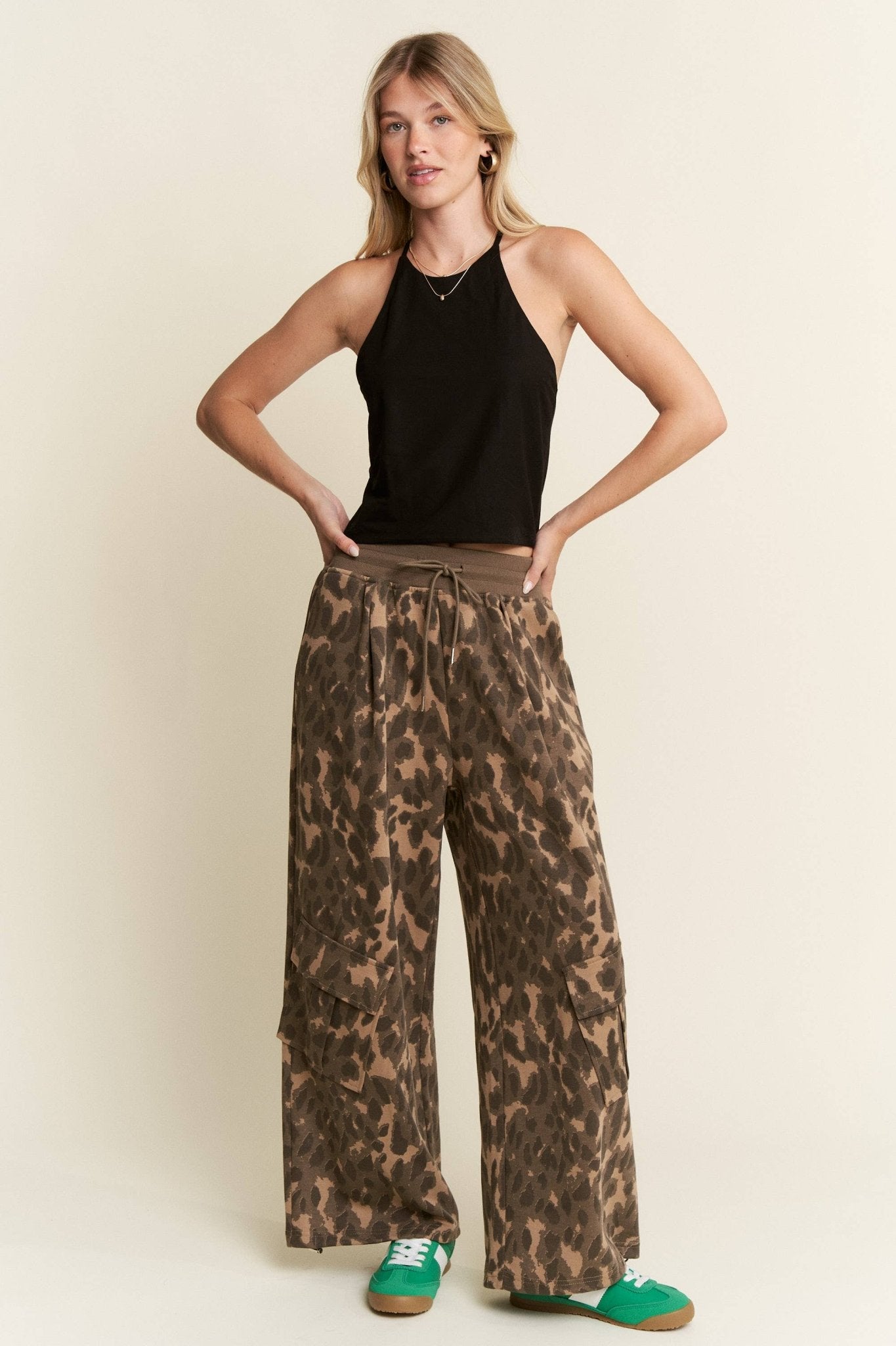 ABSTRACT ANIMAL PRINT SWEATPANTS - UnLaced Boutique