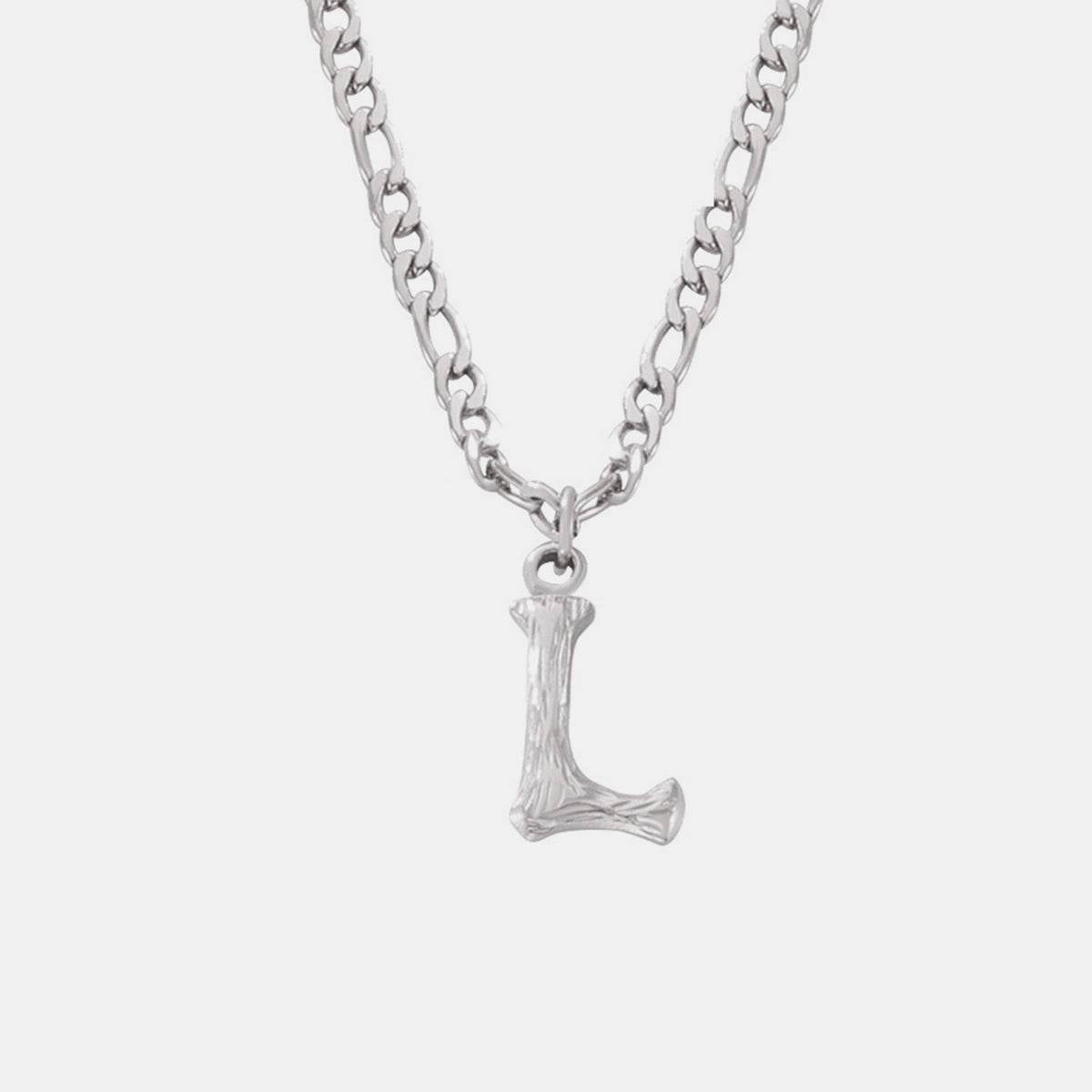 Titanium Steel Letter Pendant Necklace - UnLaced Boutique