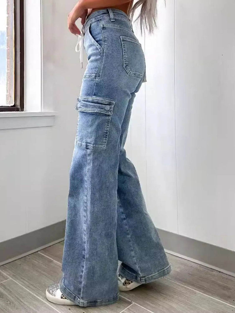 Washed Jeans with Pockets - UnLaced Boutique