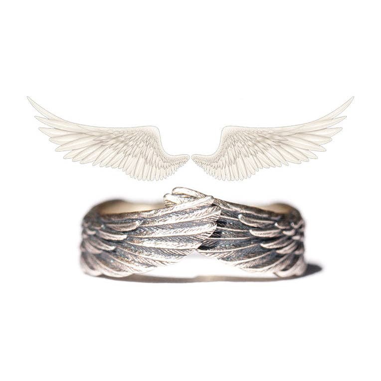 Angel Wings Vintage Open Ring - UnLaced Boutique
