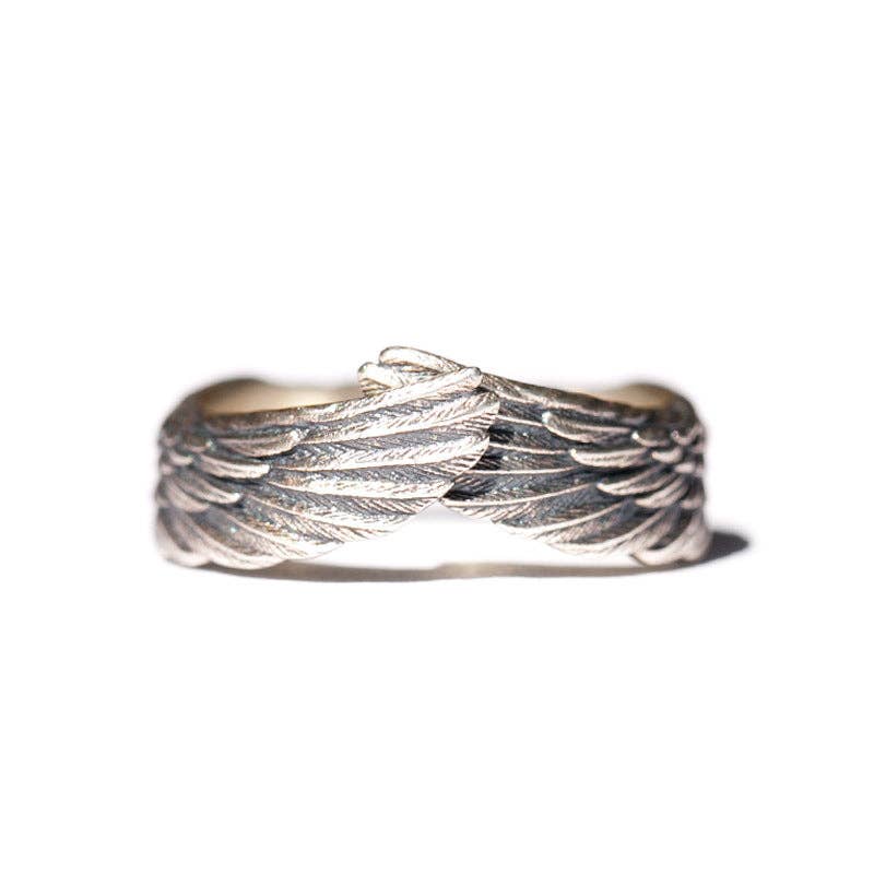 Angel Wings Vintage Open Ring - UnLaced Boutique