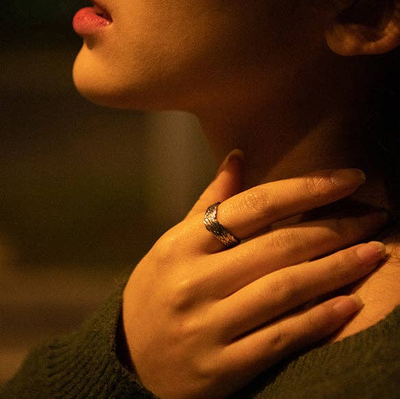 Angel Wings Vintage Open Ring - UnLaced Boutique
