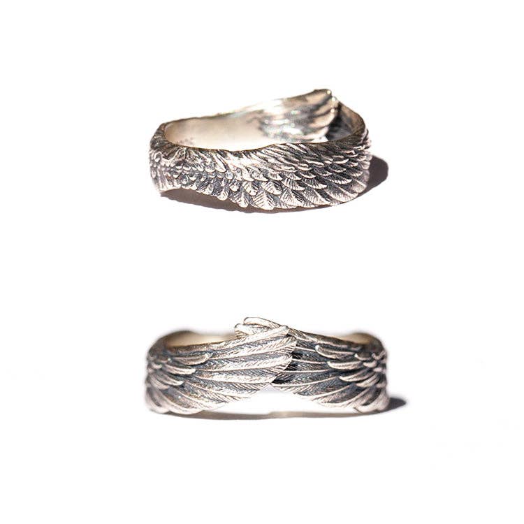 Angel Wings Vintage Open Ring - UnLaced Boutique