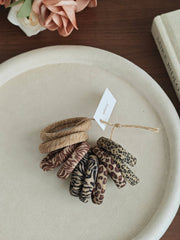 Animal Print Skinny Seamless Hair Ties (Set of 10) - UnLaced Boutique