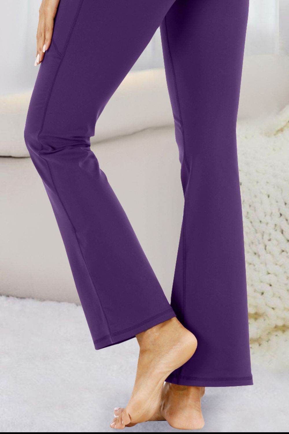 Pocketed High Waist Active Pants - UnLaced Boutique