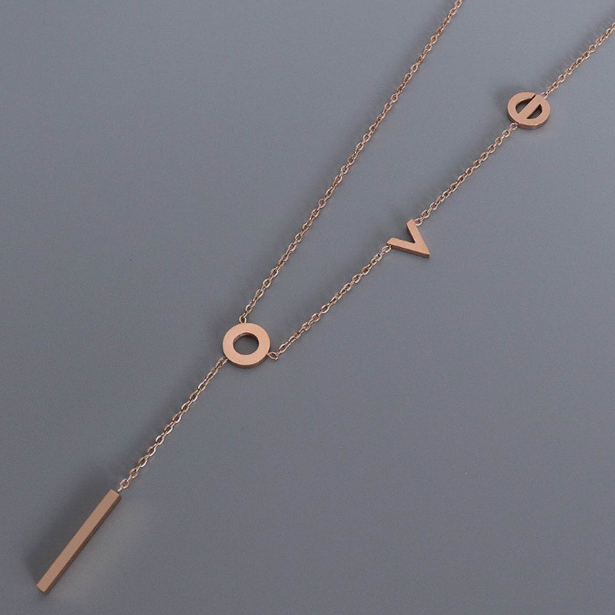 Titanium Steel Letter Necklace - UnLaced Boutique
