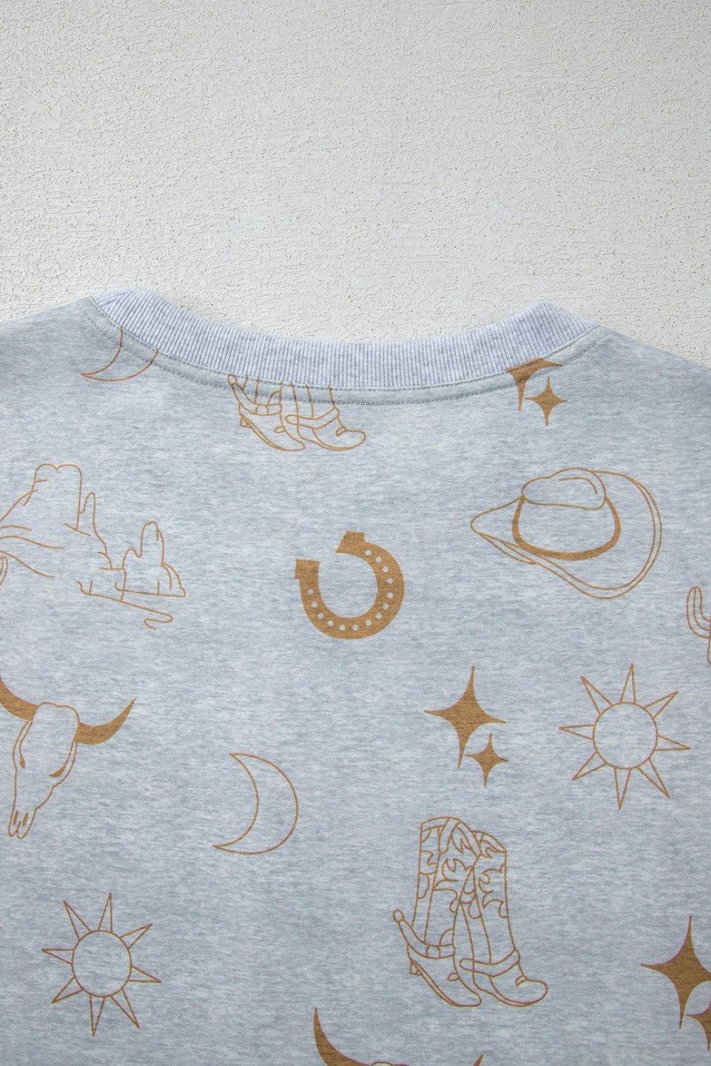 Printed T-Shirt and Elastic Waist Shorts Set - UnLaced Boutique