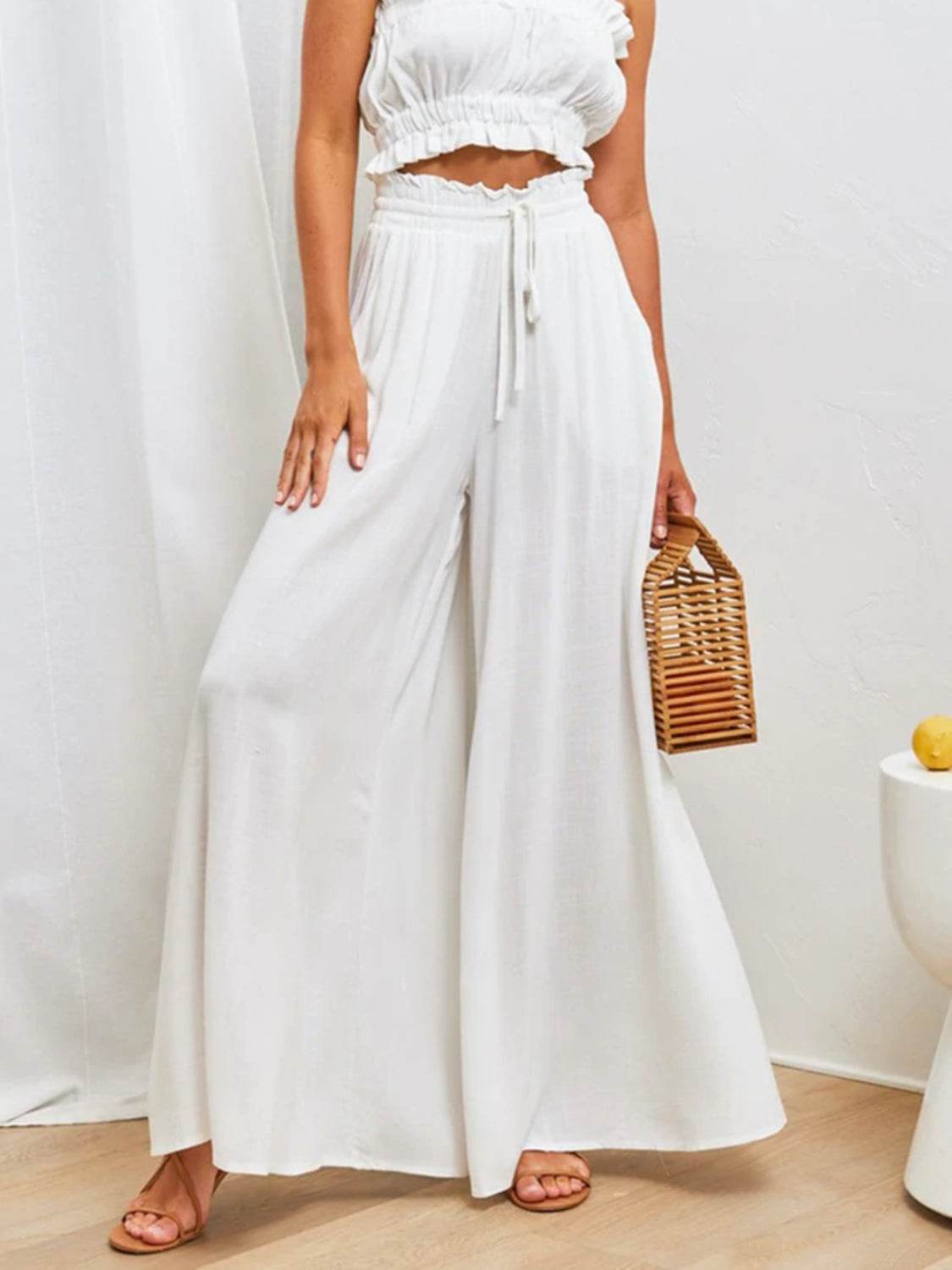 High Waist Wide Leg Pants - UnLaced Boutique
