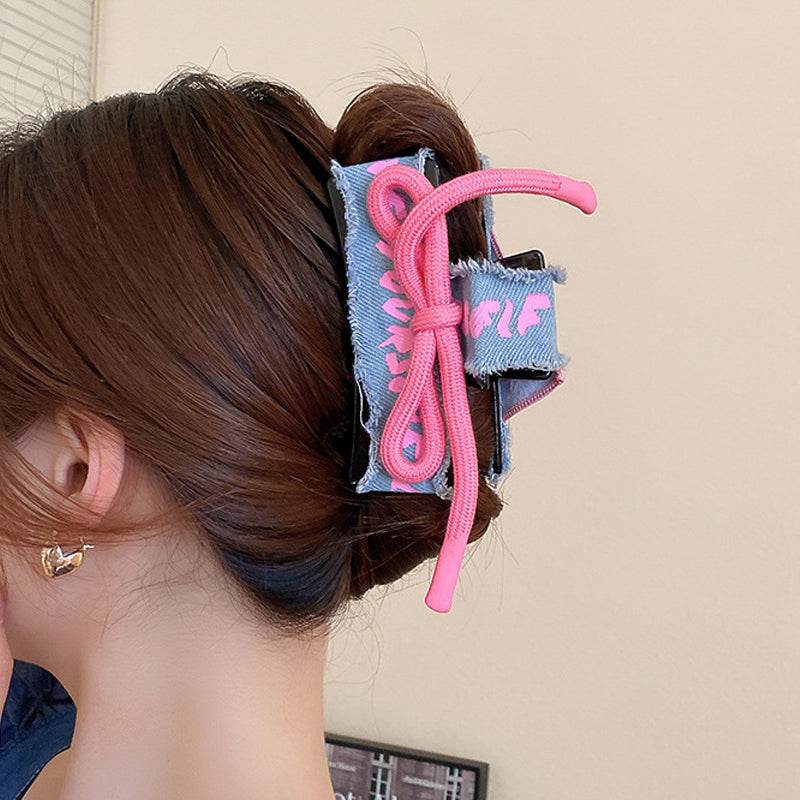Acrylic Braided Rope Hair Claw Clip - UnLaced Boutique