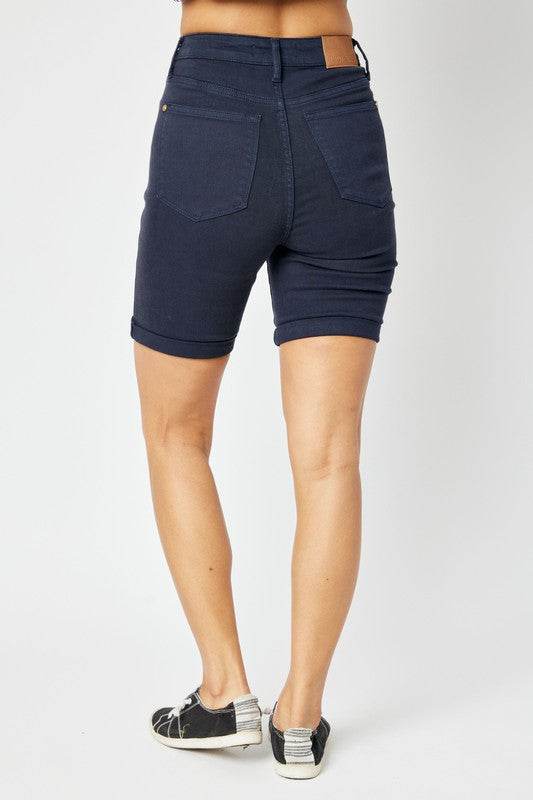 Judy Blue Full Size High Waist Tummy Control Bermuda Shorts - UnLaced Boutique