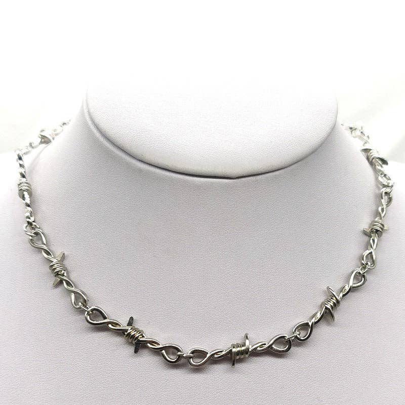 Barbed Wire Barbed Chain Necklace - UnLaced Boutique