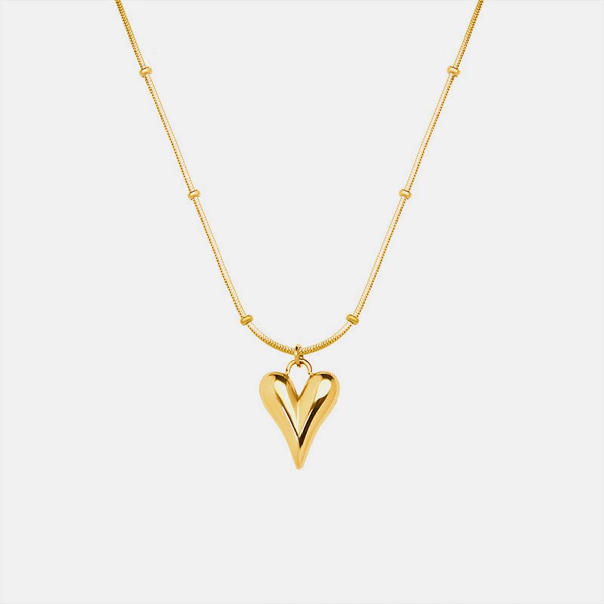 Titanium Steel Heart Pendant Necklace - UnLaced Boutique