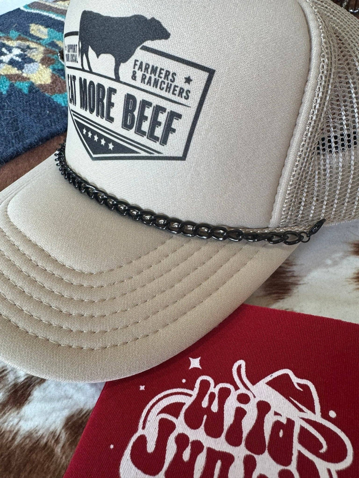 Black Links Trucker Hat Chain - UnLaced Boutique