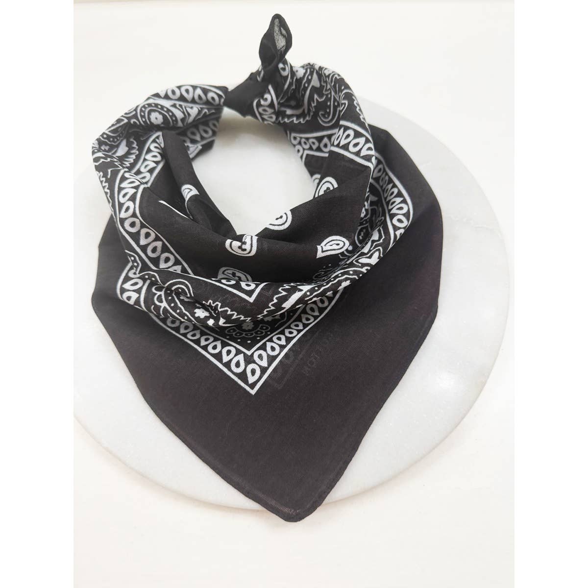 Black Pasley Pattern Bandanas - UnLaced Boutique