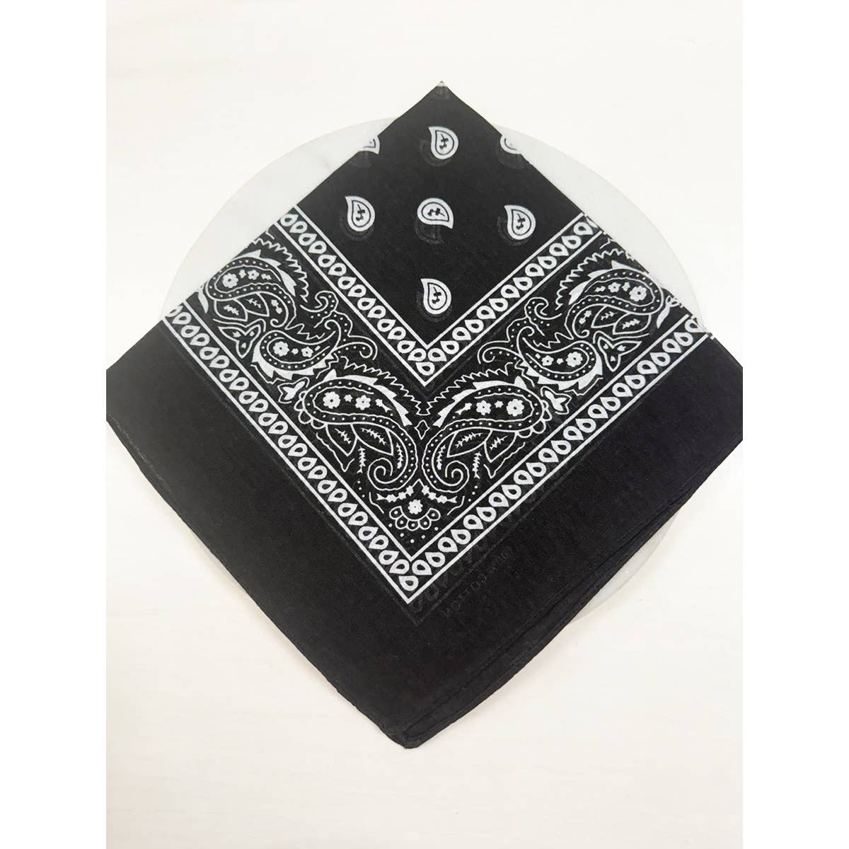 Black Pasley Pattern Bandanas - UnLaced Boutique