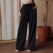 Black Washed Soft Sweatpants - UnLaced Boutique