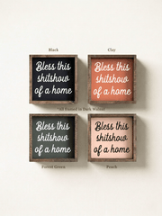 Bless This Shitshow of a Home Framed Print - Funny Wall Art - Black / Dark Walnut - UnLaced Boutique