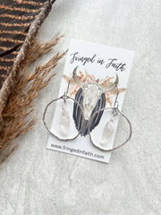 Boho Crystal Hoop Earrings | Crystal - UnLaced Boutique