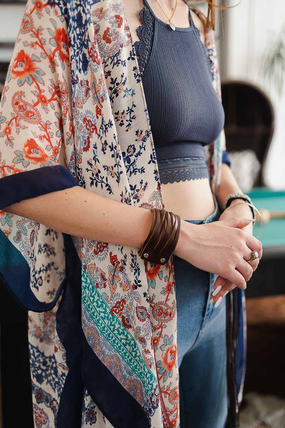Braided Leather Cuff Bracelet w/ Adjustable Clasp - UnLaced Boutique