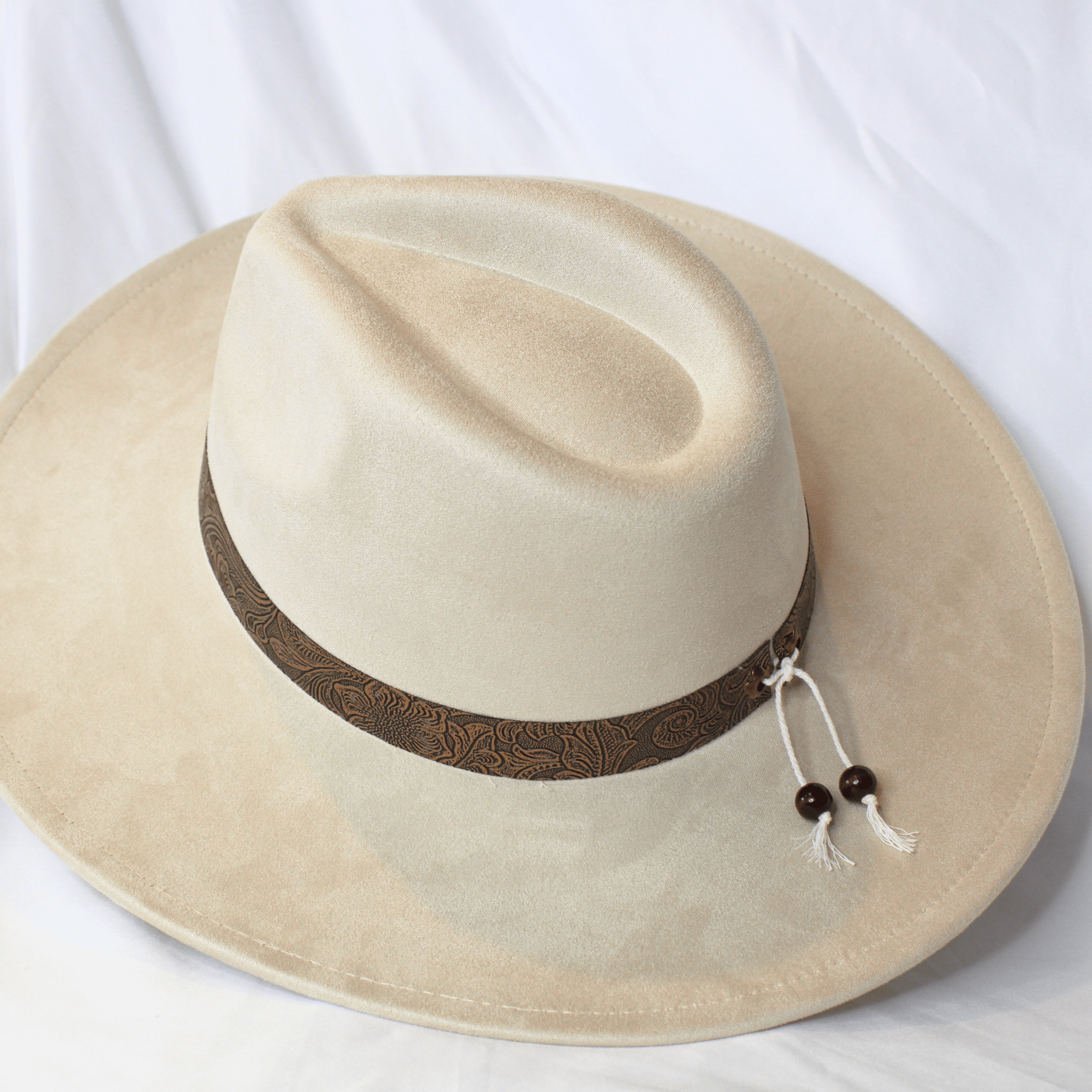 Bronzed Bloom Handmade Vegan Leather Hat Band - UnLaced Boutique