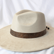 Bronzed Bloom Handmade Vegan Leather Hat Band - UnLaced Boutique