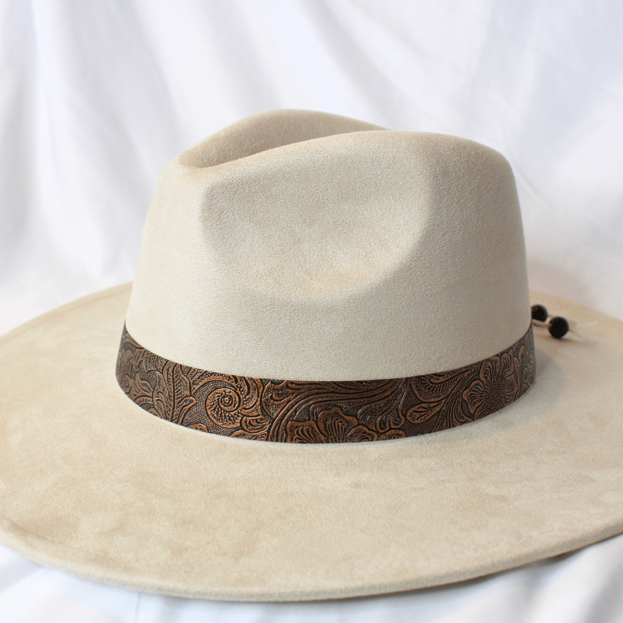 Bronzed Bloom Handmade Vegan Leather Hat Band - UnLaced Boutique