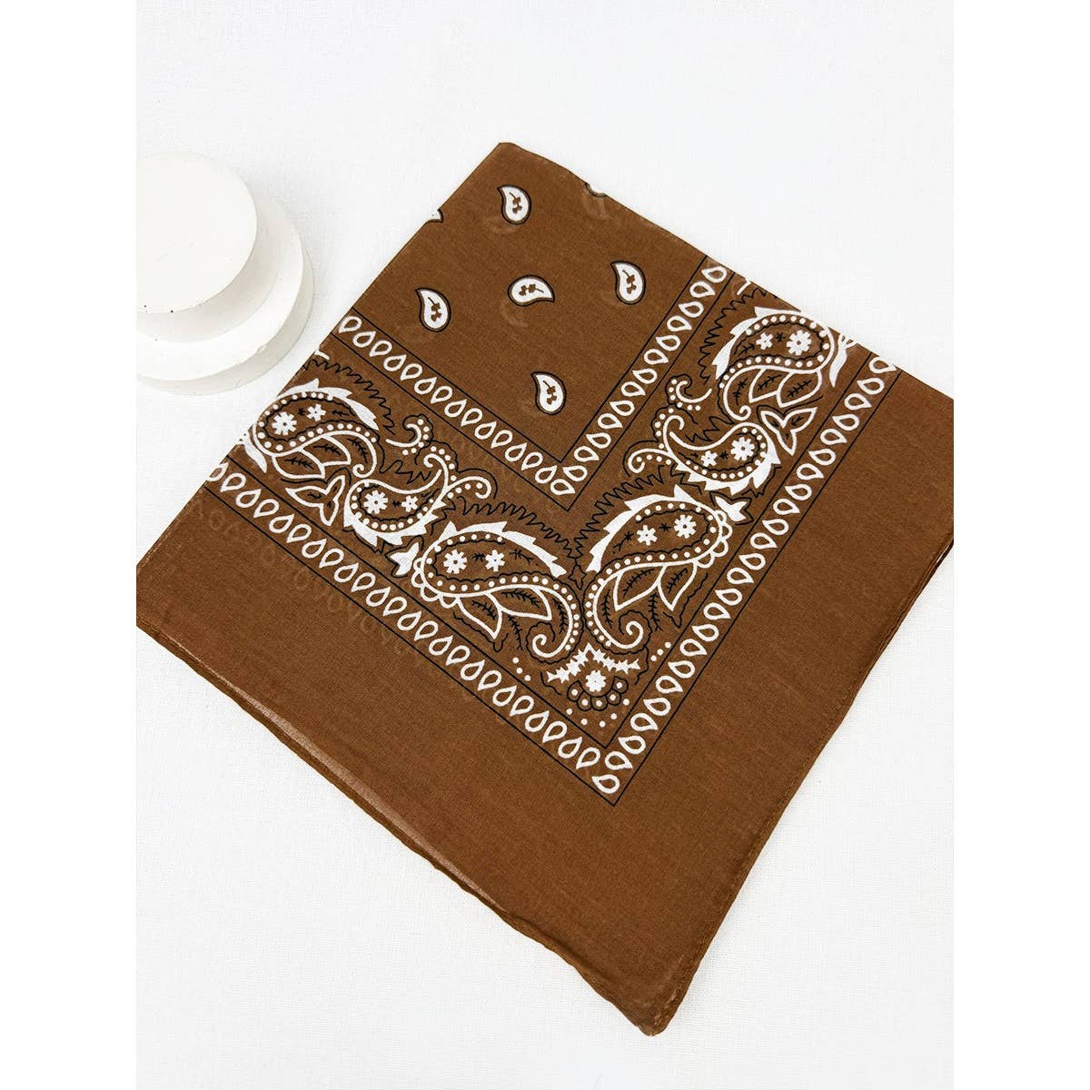 Brown Pasley Pattern Bandanas - UnLaced Boutique