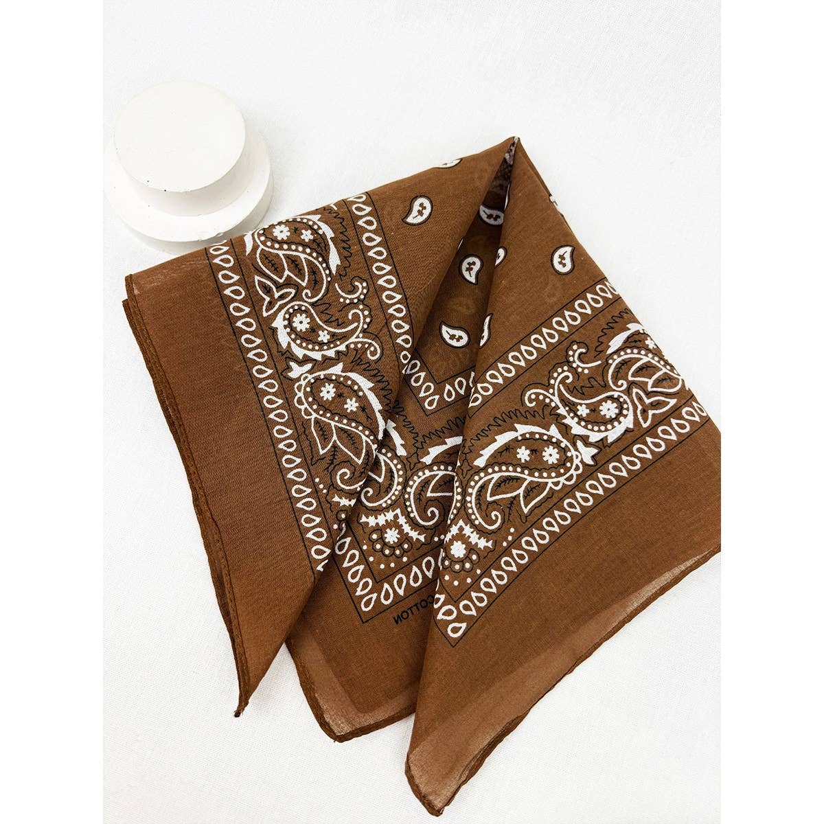 Brown Pasley Pattern Bandanas - UnLaced Boutique