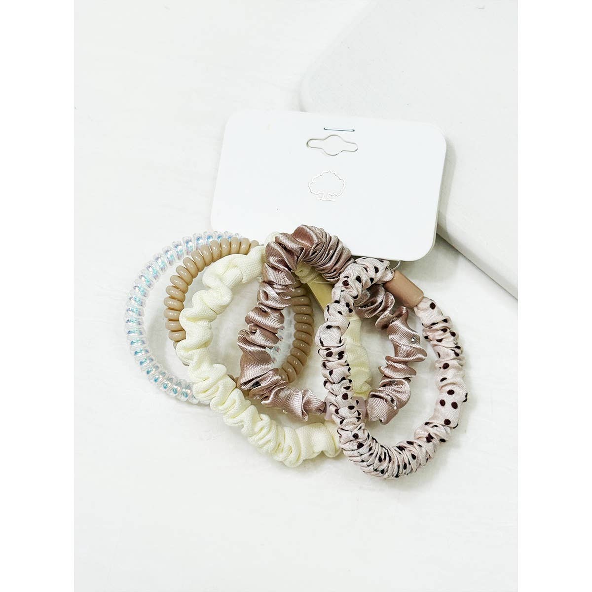 Brown Tone Multi Design Hair Ties - UnLaced Boutique