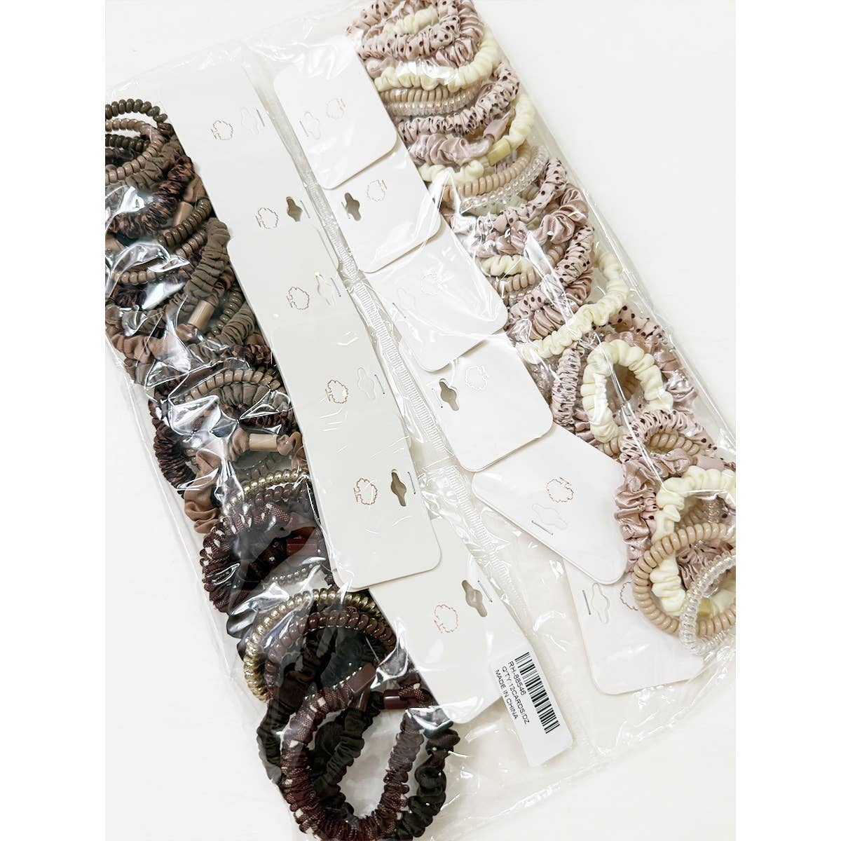 Brown Tone Multi Design Hair Ties - UnLaced Boutique